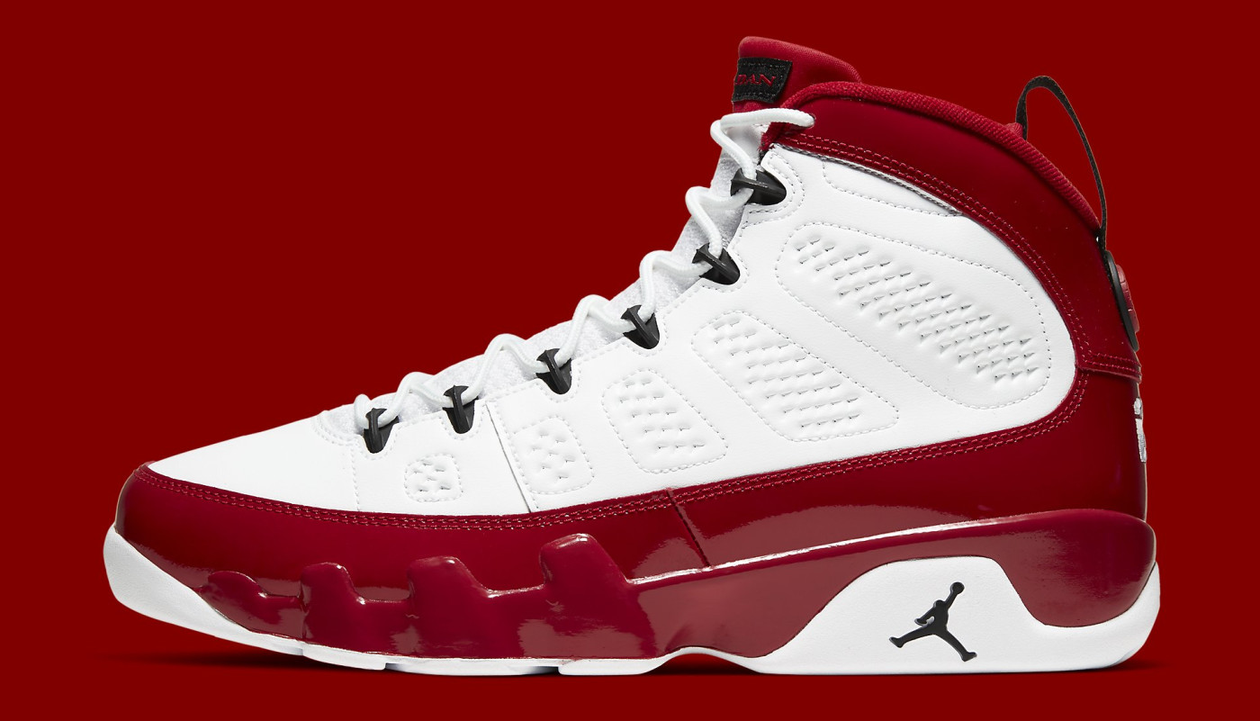 air jordan 9 retro red and white