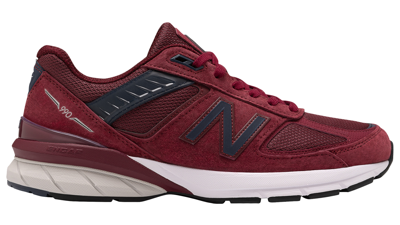 New Balance 990v5 Burgundy Lateral
