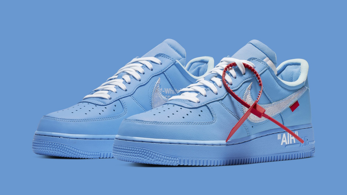 nike af1 x off white blue