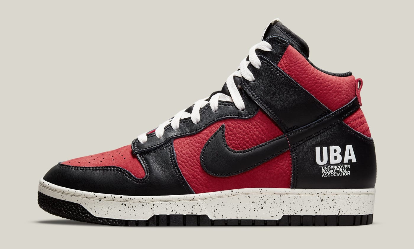 Undercover x Nike Dunk High 1985 'Gym Red' DD9401-600 Lateral