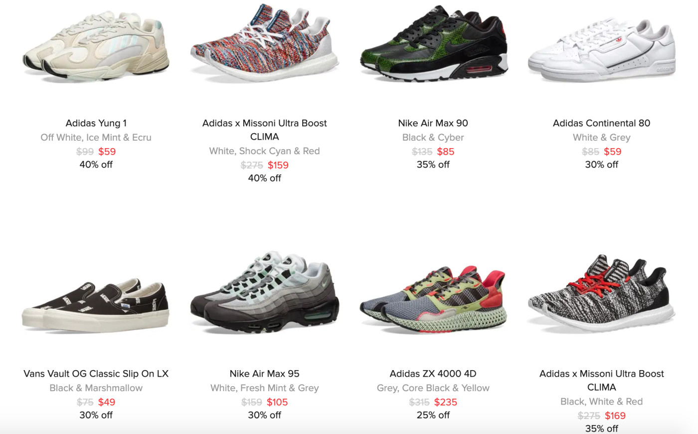 cheap sneaker websites