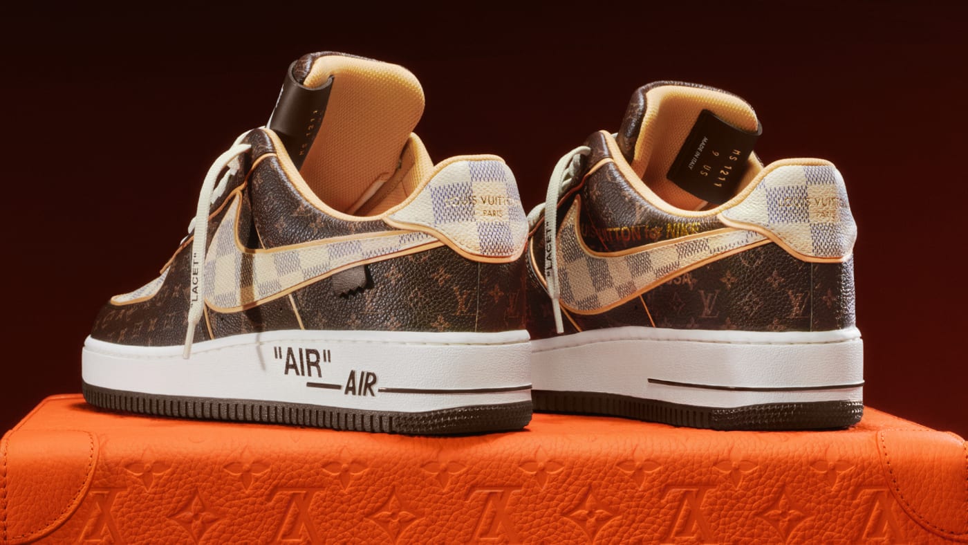 The Sotheby's exclusive Louis Vuitton x Nike Air Force 1 in damier