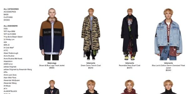 best online clothing stores for men