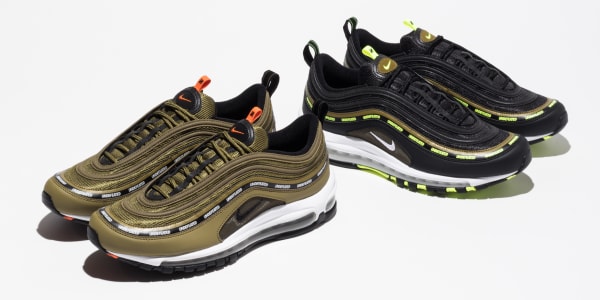 air max 97 undefeated white green red sneakers