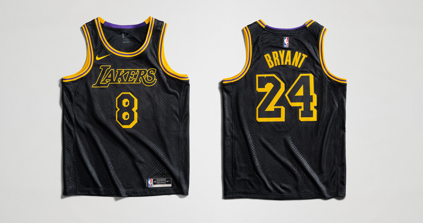 lakers jersey black mamba edition stockx