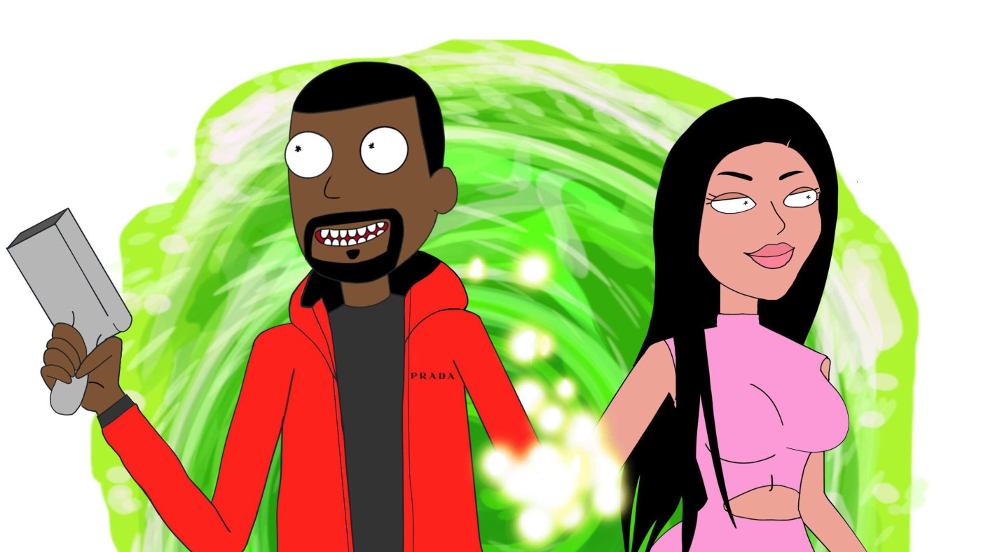 Where Is Kanye West Getting All These Rick And Morty Drawings Of