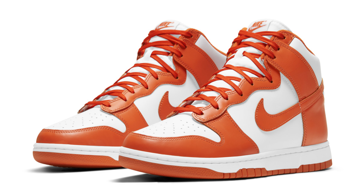 orange and red nike