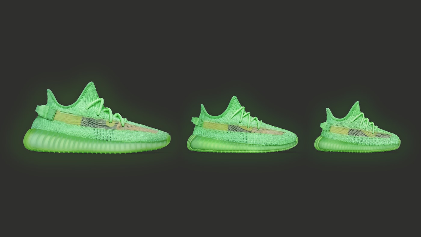 Adidas Yeezy Boost 350 V2 'Glow' PR300 (Lateral)