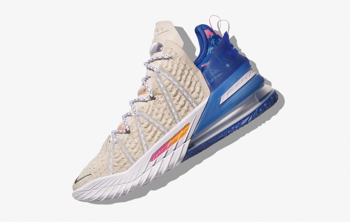 lebron 18 blue and orange