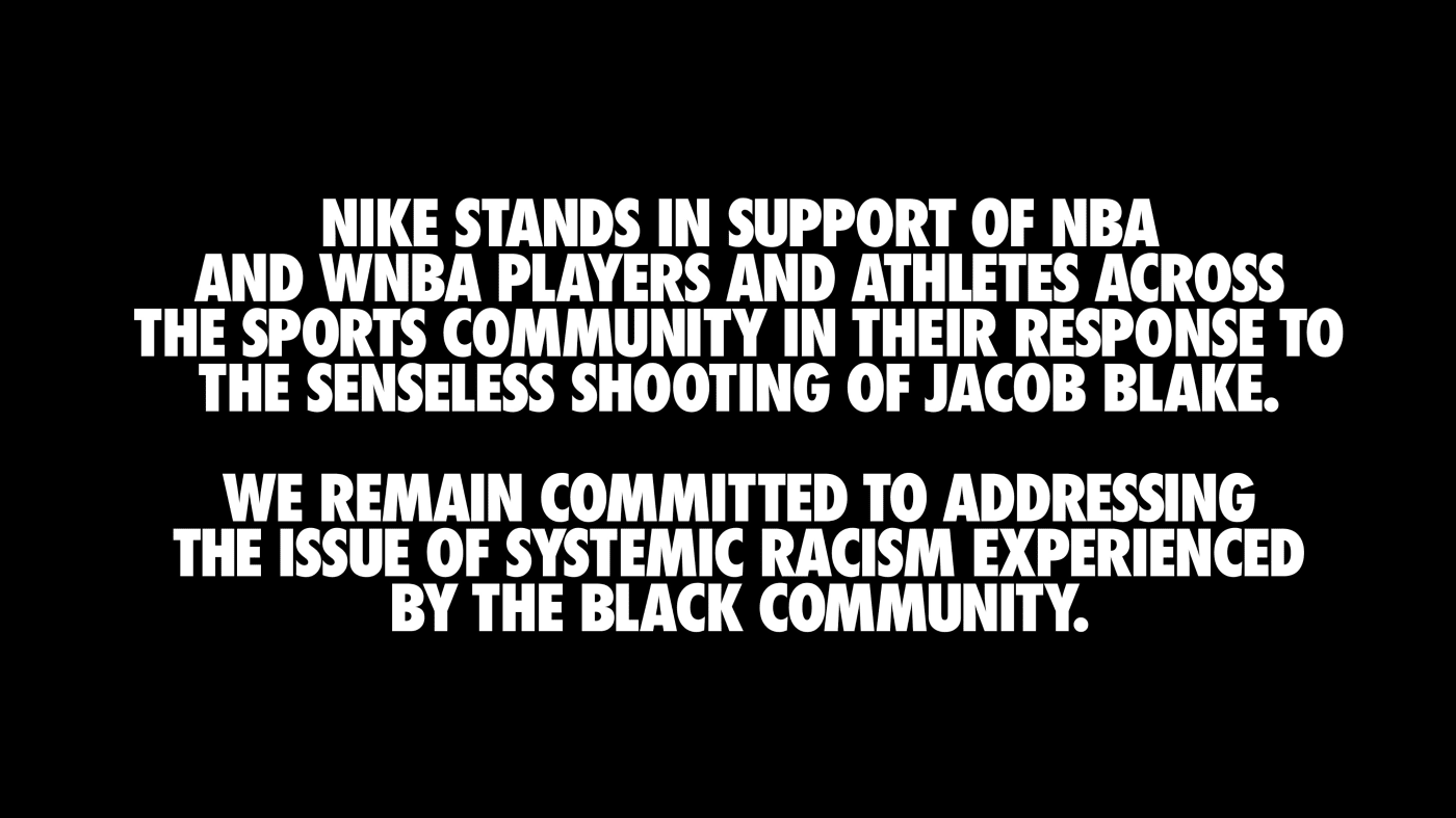 Nike Jacob Blake Shooting Response
