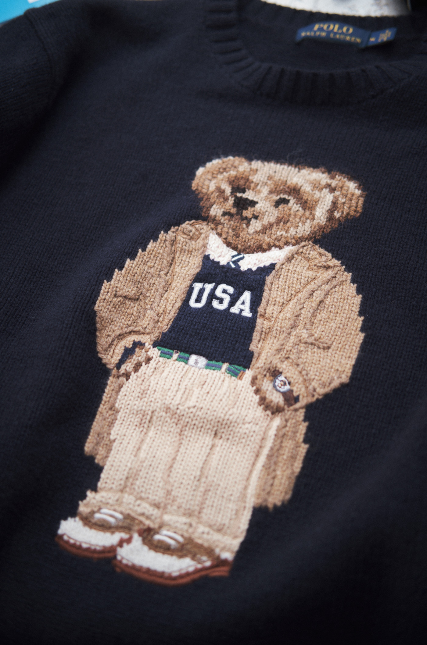 polo collegiate bear sweater
