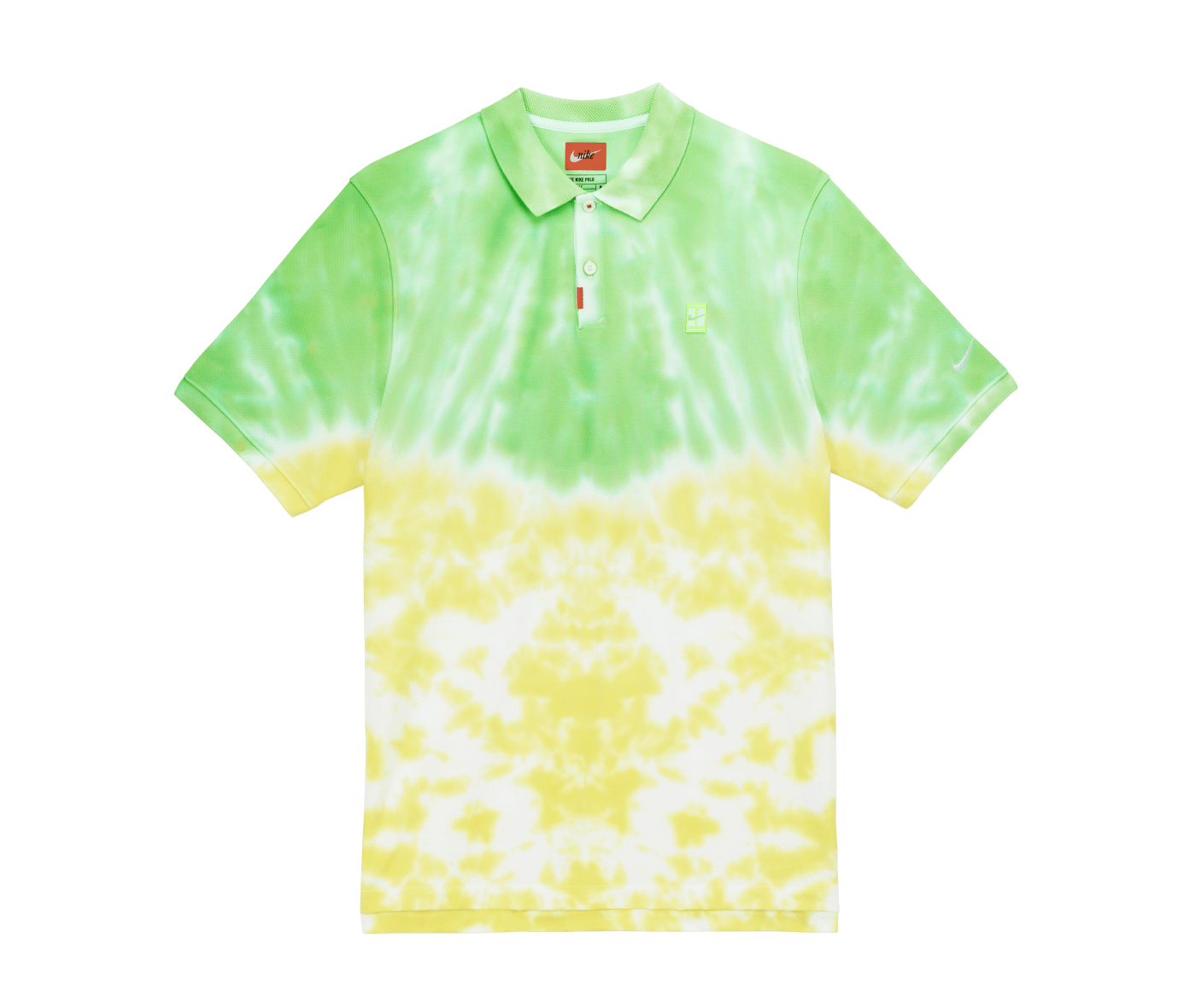 nike yellow golf polo