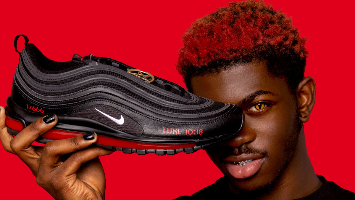 lil nas x nike shoe box