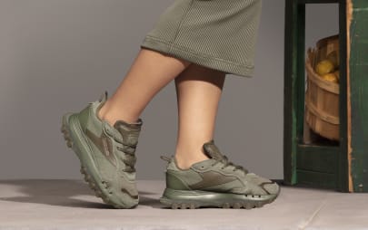 Green cardi b reebok Clearance