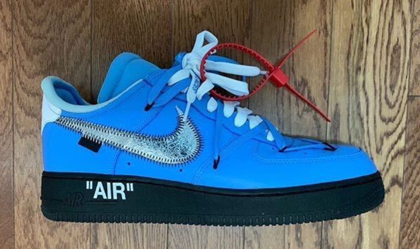 lilac Biggest density Nike Athlete Mysteriously Receives Unreleased Blue Off-White x Nike AF1 |  Complex