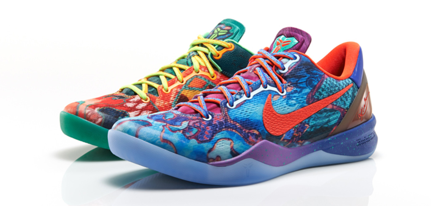 mismatched basketball shoes