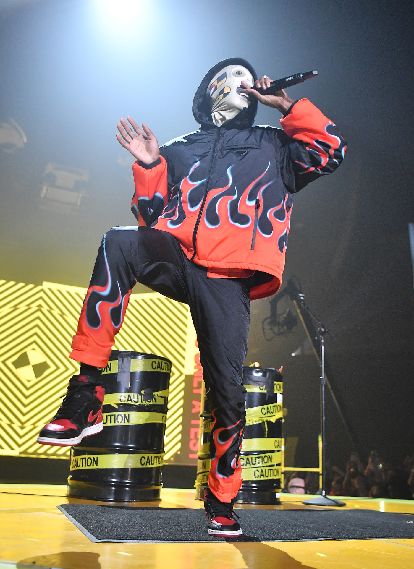 asap rocky yellow laces in the vans