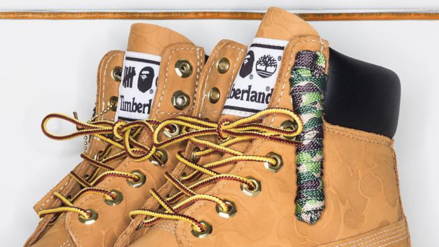 bape undefeated timberland boots