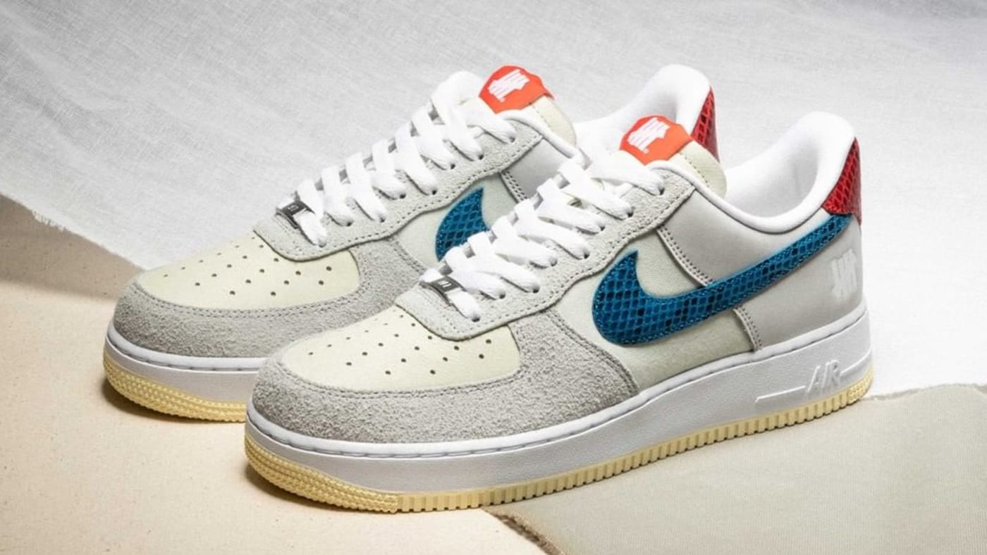 Undefeated x Nike Air Force 1 'Grey Snakeskin'