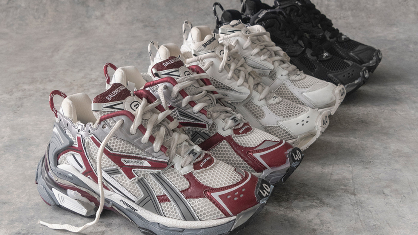 balenciaga runners on feet