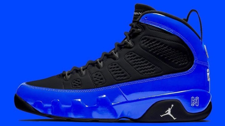 jordan retro 9 black and blue