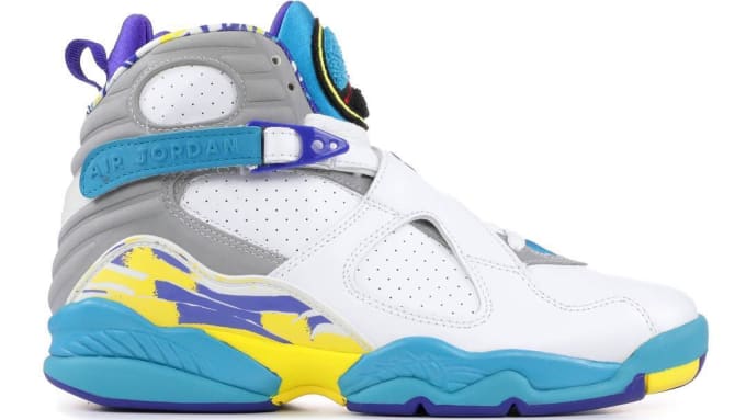 jordan 8 retro aqua women's shoe