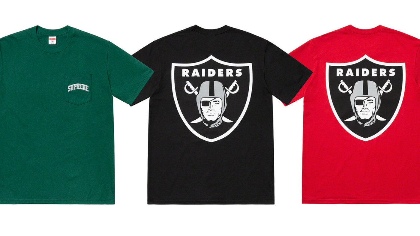 Supreme raiders sweatshirt deals