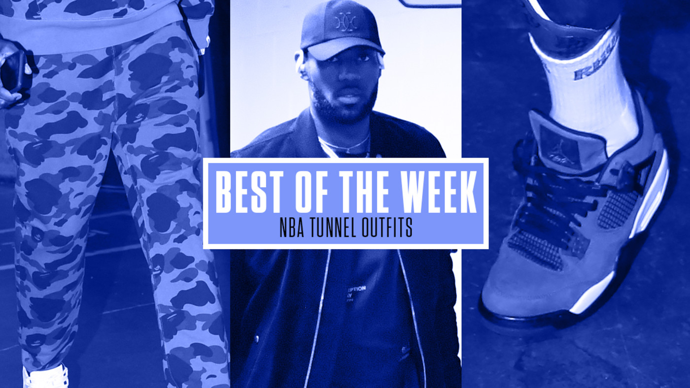 This Week S Best Nba Tunnel Outfits Pj Tucker In Rhude Gary Harris In Fear Of God Complex