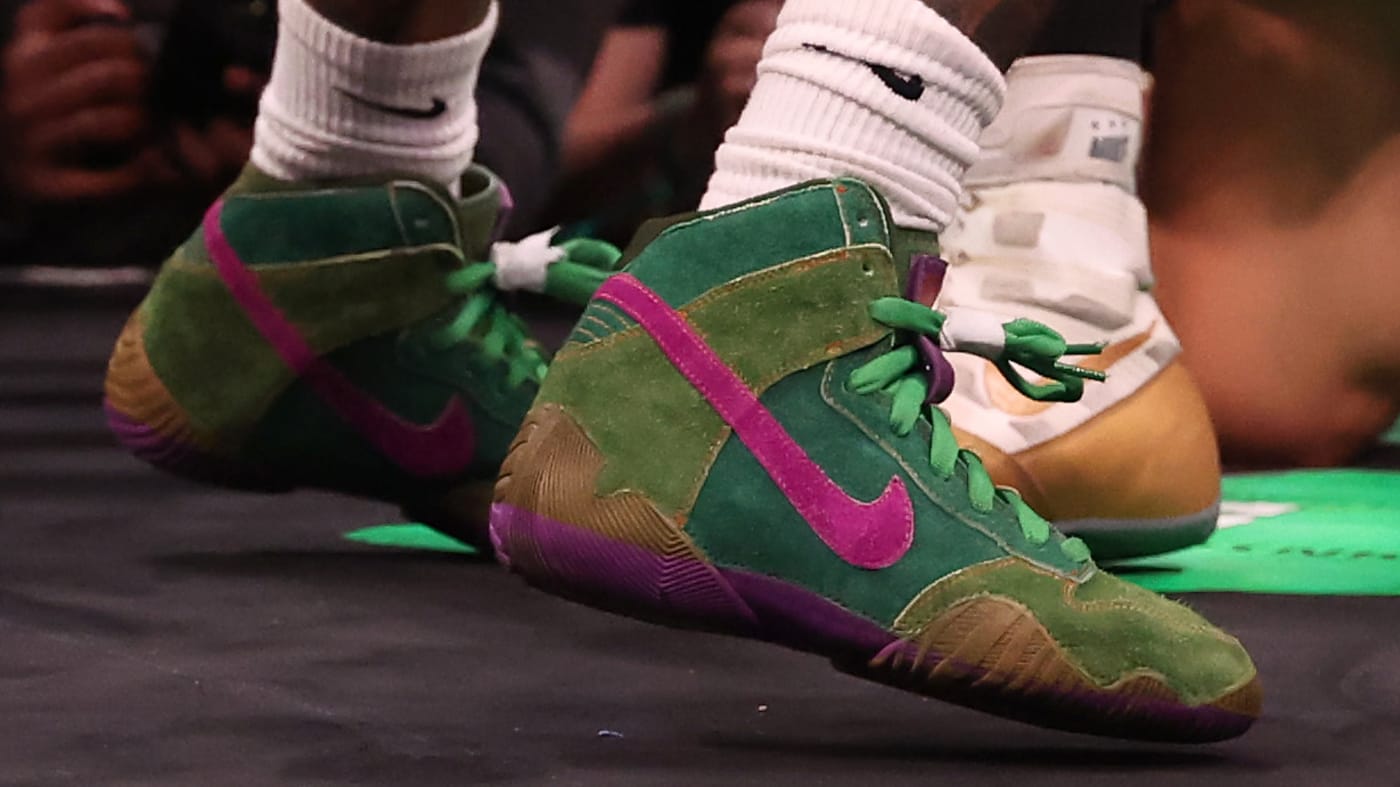 Gervonta Davis Skunk Nike SB Dunk Boxing Boots by The ShoeS Surgeon