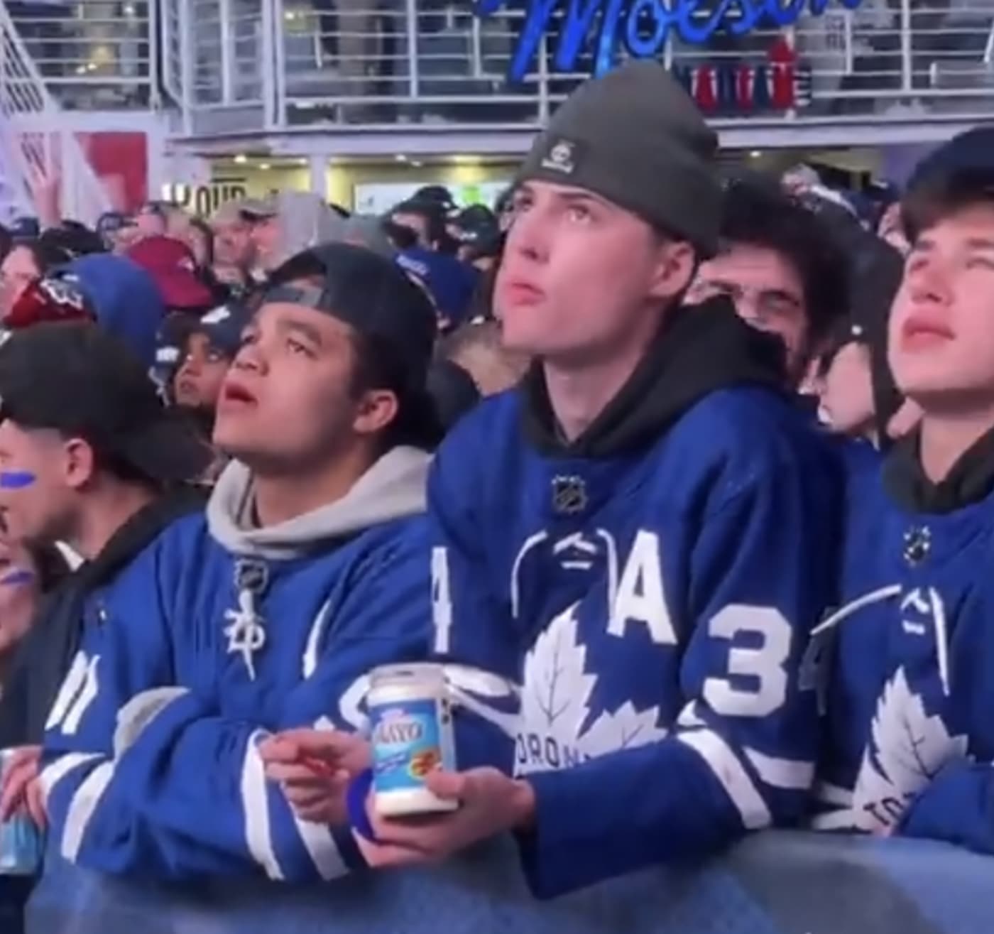 Leafs Fan Caught on Video Eating Licorice Dipped in Mayonnaise Complex CA