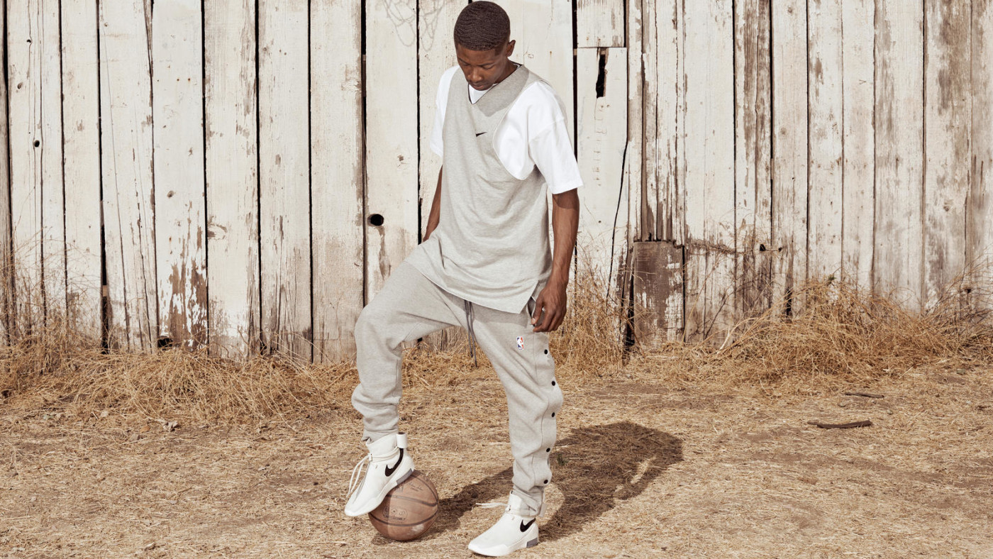 fear of god x nike warm up pants