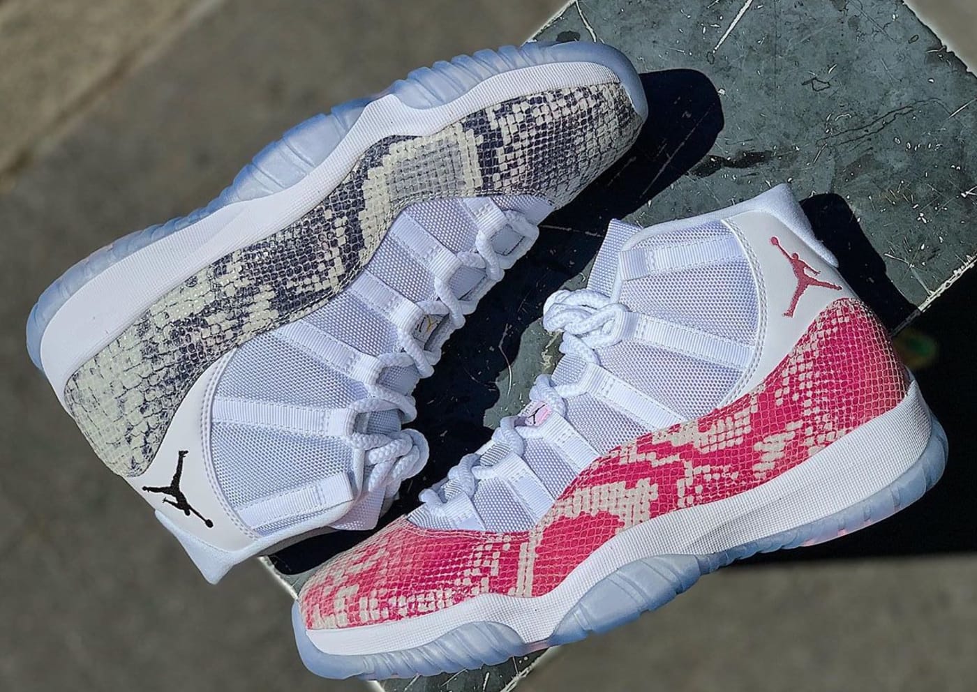 air jordan xi pure money grey python snakeskin