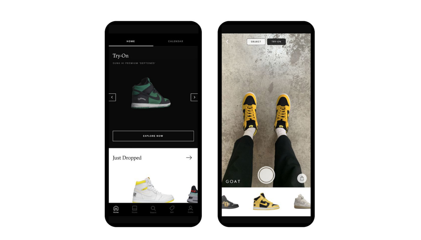 GOAT Sneaker App Lets You Try on Some