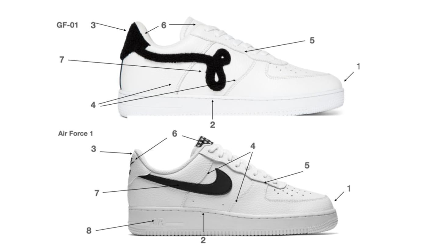 white nikes that look like air force ones