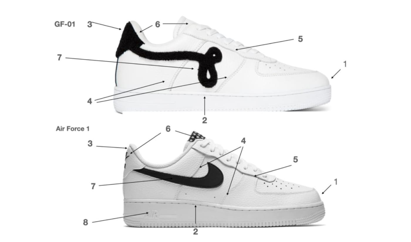 sneakers that look like air force 1