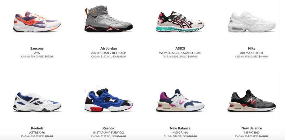 10 Sneaker Stores Online With The Best Sale Sections Complex