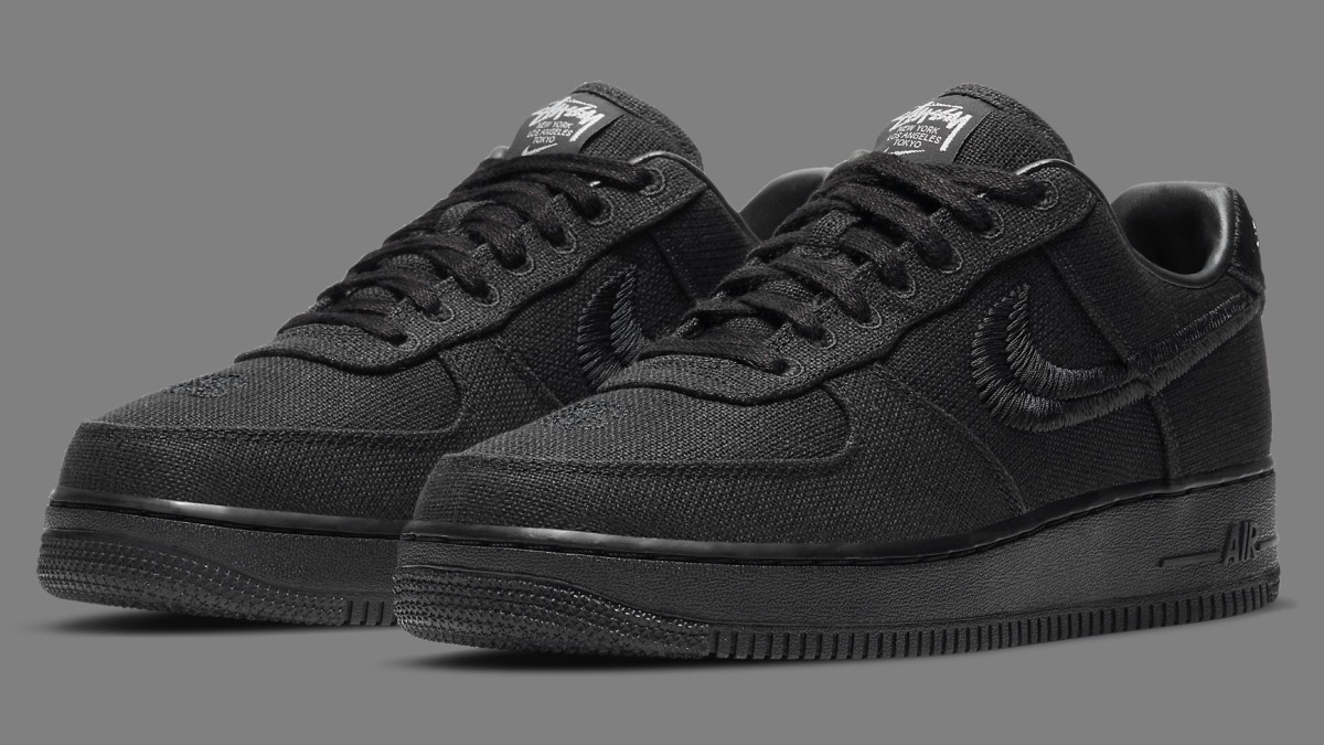 Stussy x Nike Air Force 1 Low ‘Triple Black’ SNKRS Release Date | Complex