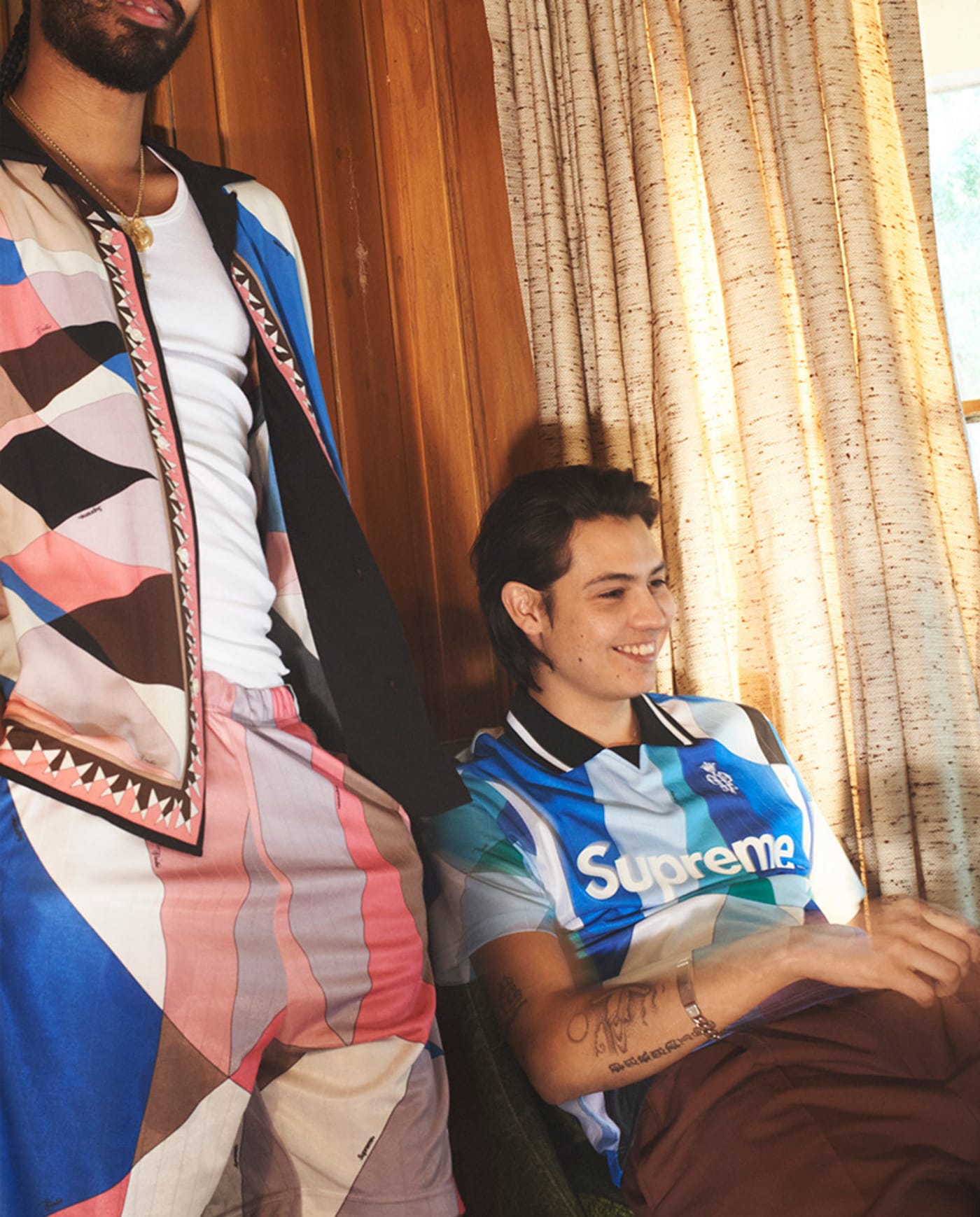 Supreme Emilio Pucci Soccer Jersey Blue | vrealitybolivia.com