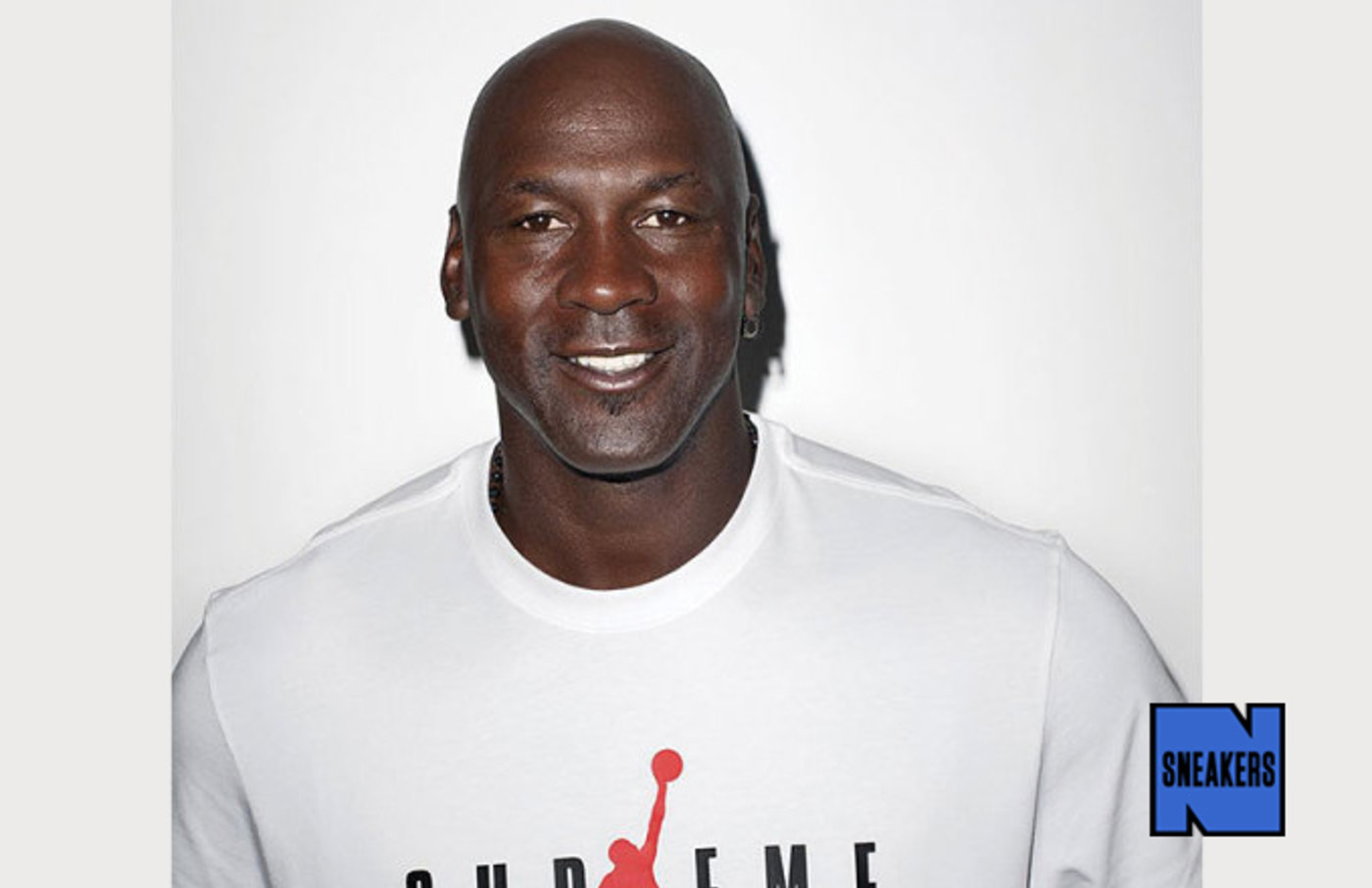 Michael Jordan Wearing Supreme x Air Jordan T-Shirt | Complex