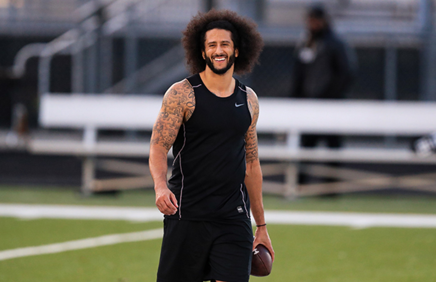 kaepernick shirt at workout