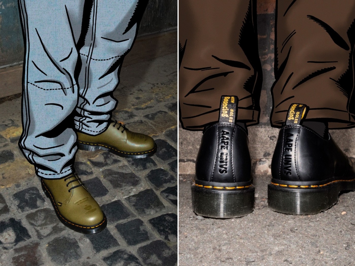 AAPE Pushes Streetwear Boundaries With Collaborative Dr. Martens Shoe |  Complex UK