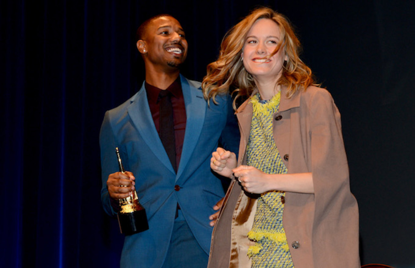 Brie Larson To Star Alongside Michael B Jordan In Drama Just Mercy Complex Jordan and jamie foxx in a still from destin daniel cretton's just mercy.