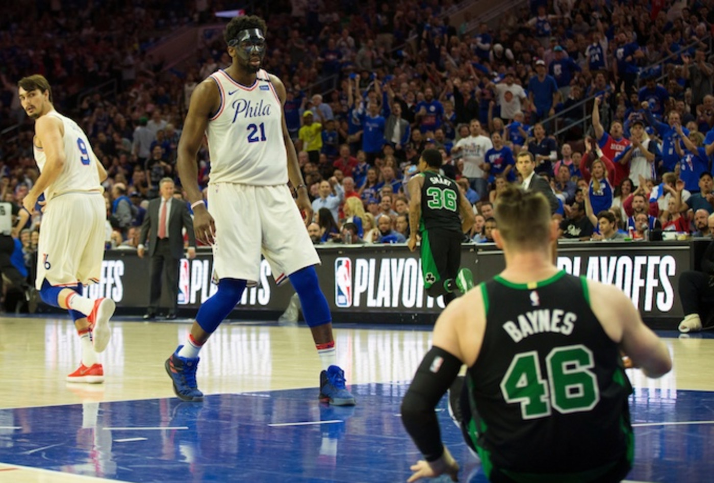 Joel Embiid Roasts Man Bun Aron Baynes Complex
