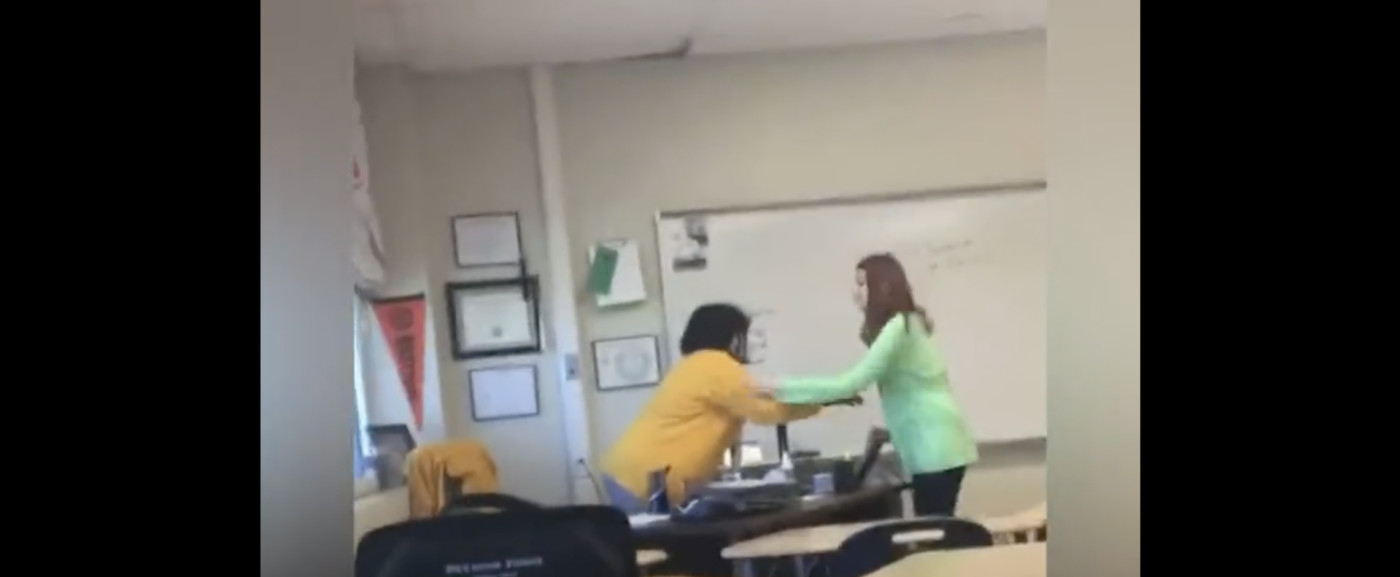 Madam And Student Fucking - Video Shows Texas Student Hitting Teacher, Using 'Racially Charged' Remark  | Complex