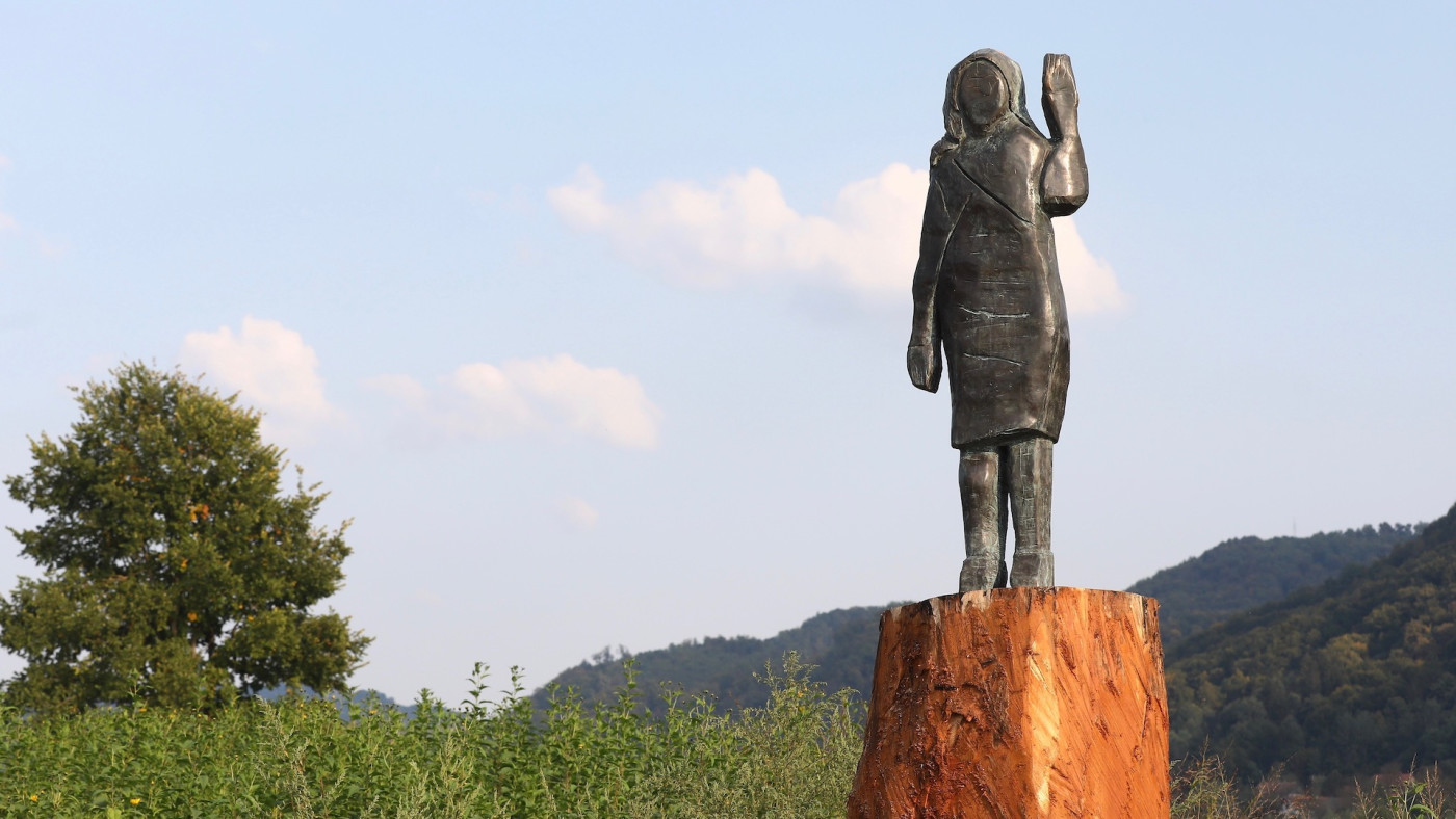 Melania Trump Bronze Statue Unveiled In Slovenia And Twitter Has Jokes Complex