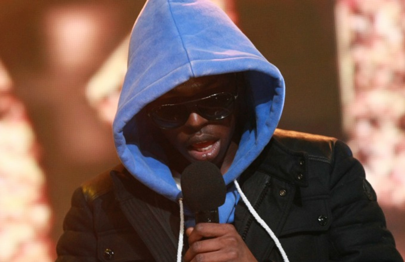 Bobby Shmurda raps at a BET party.