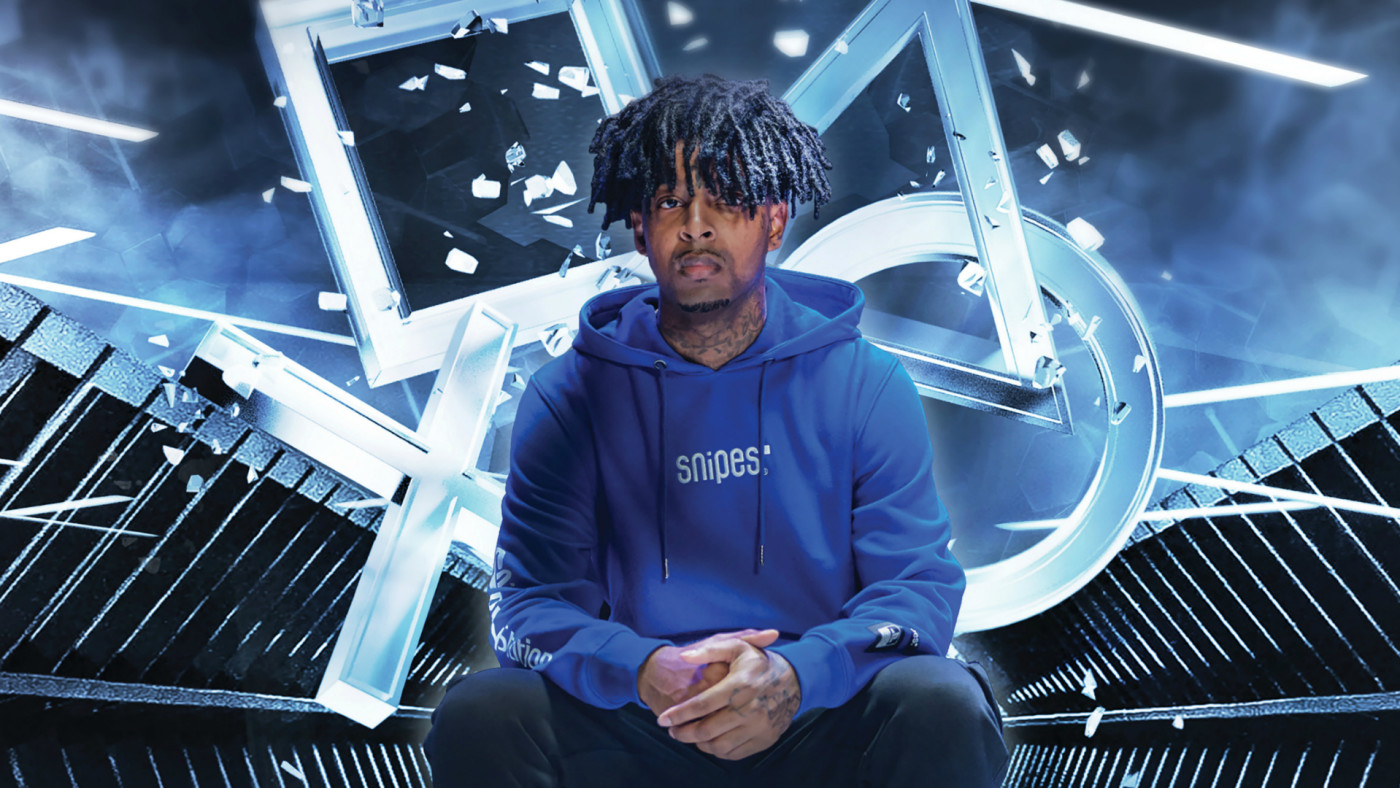 21 Savage Debuts Snipes New Playstation Merch Complex