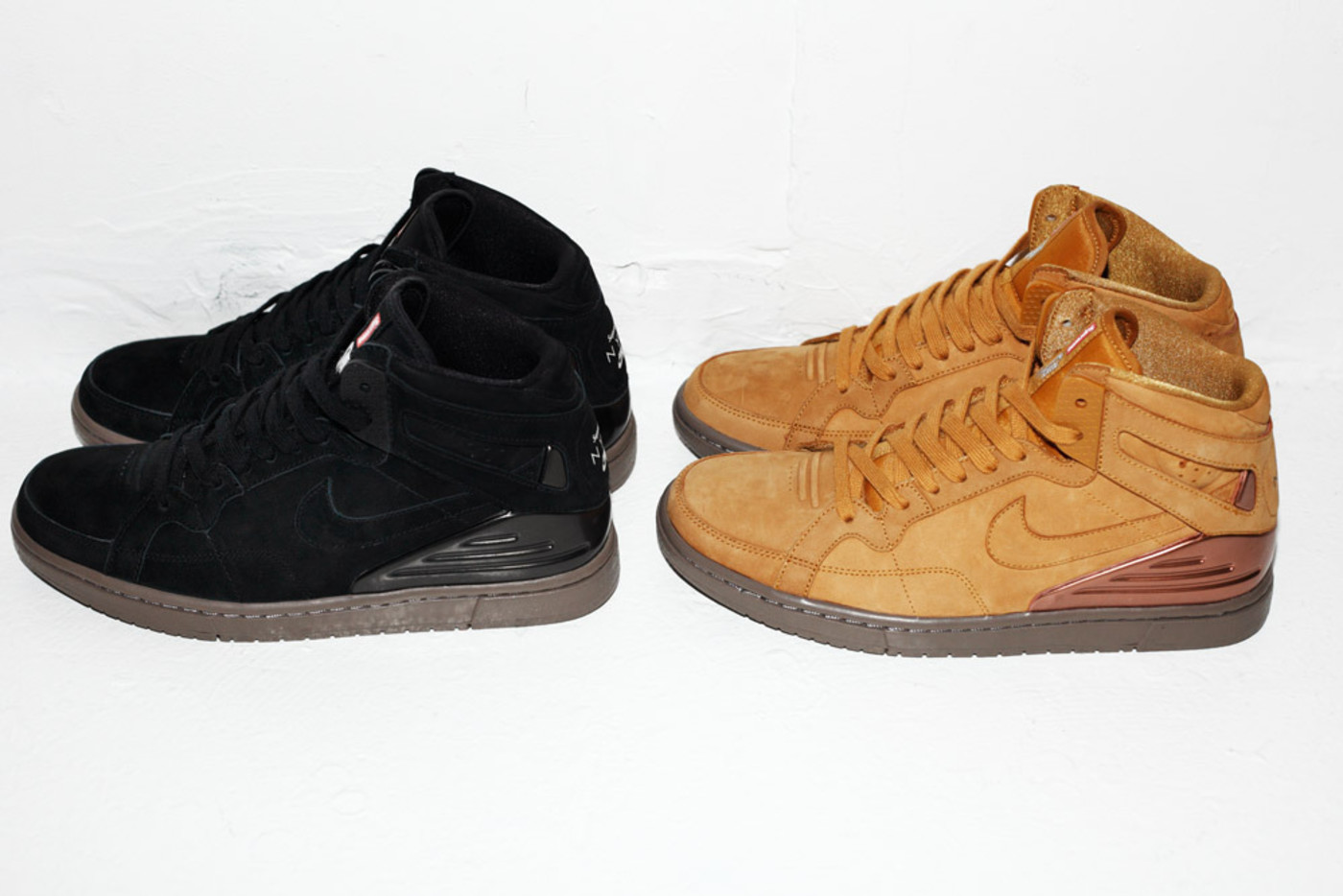 black supreme nike shoes