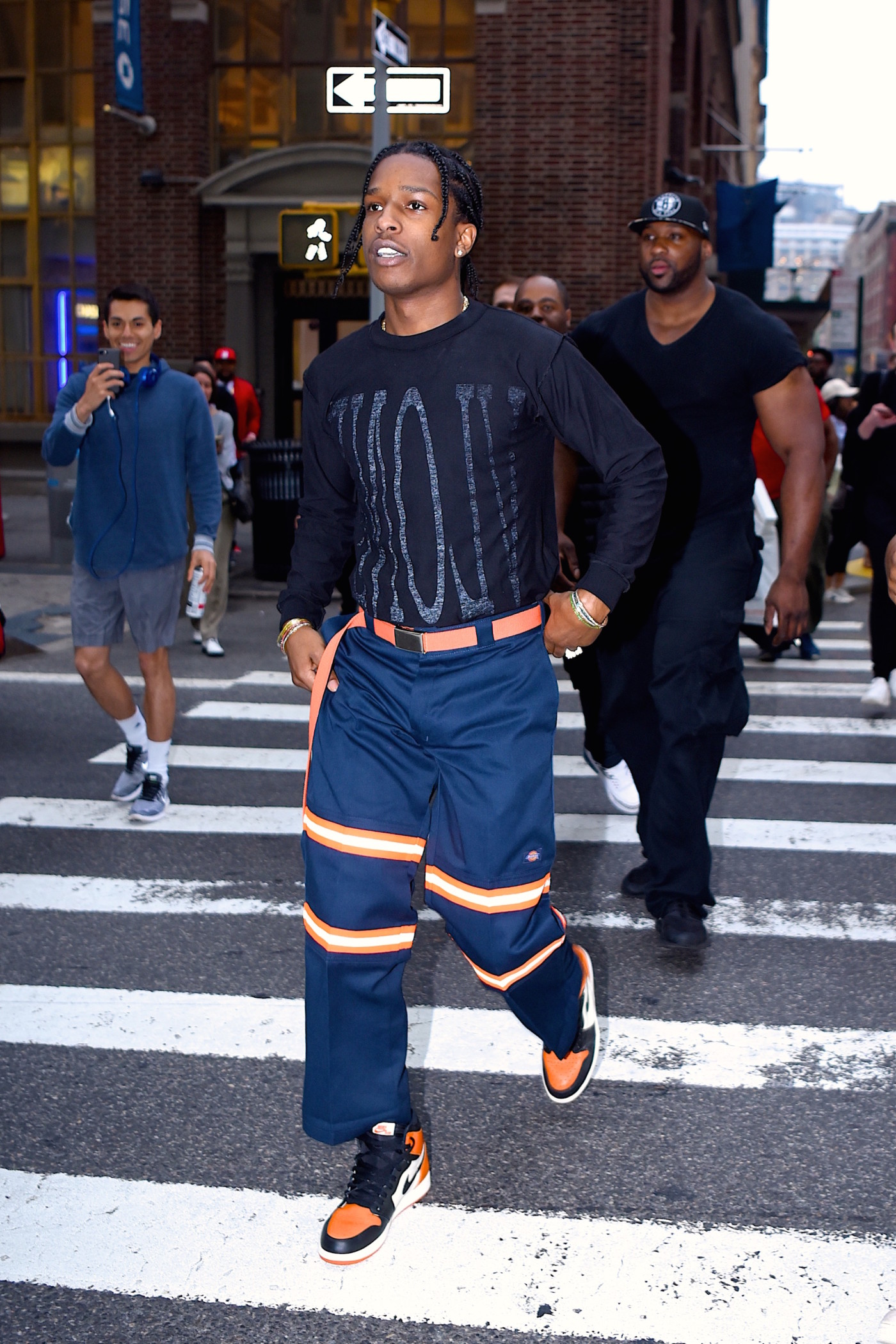 asap rocky flower pants