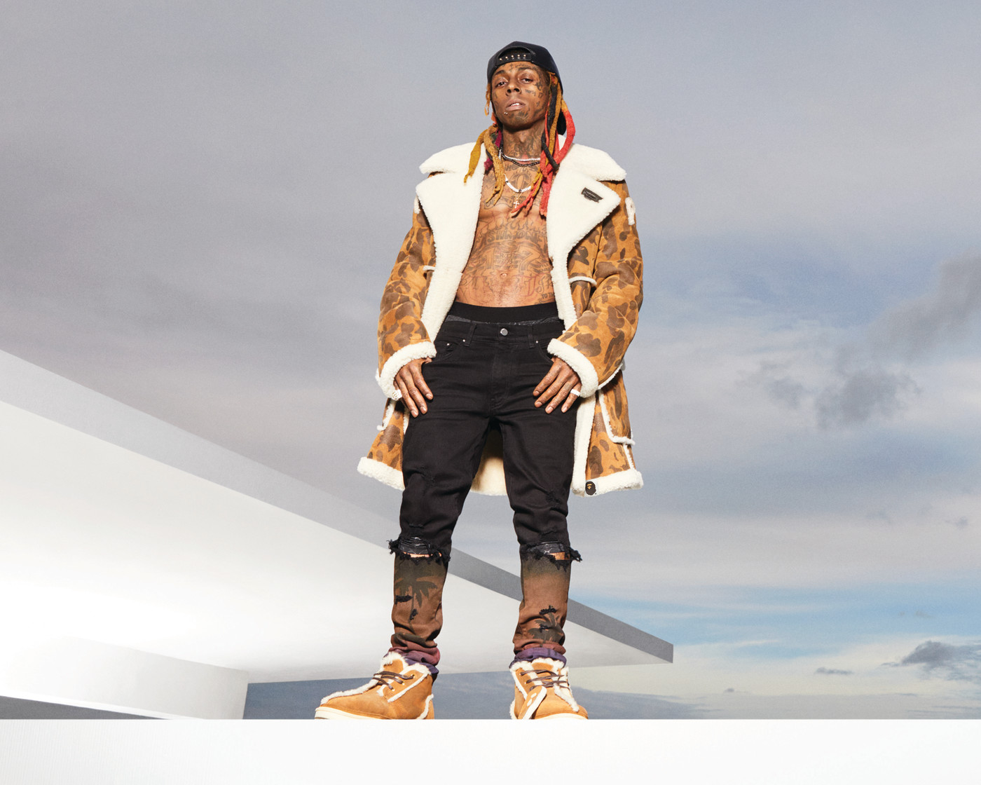 Lil Wayne Models the New Bape x UGG 